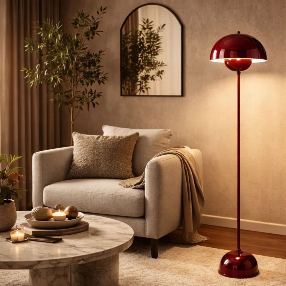 Lattiavalaisin Linento Lighting Eylul 146cm viininpunainen