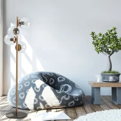 Lattiavalaisin Linento Lighting Faze 130 cm 4-osainen kulta/kirkas