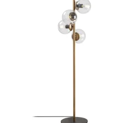Lattiavalaisin Linento Lighting Faze 130 cm 4-osainen kulta/kirkas