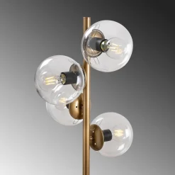 Lattiavalaisin Linento Lighting Faze 130 cm 4-osainen kulta/kirkas