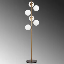 Lattiavalaisin Linento Lighting Fazli 163 cm 6-osainen kulta/kirkas