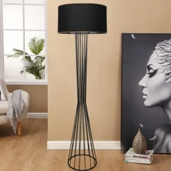 Lattiavalaisin Linento Lighting Fern 155 cm musta
