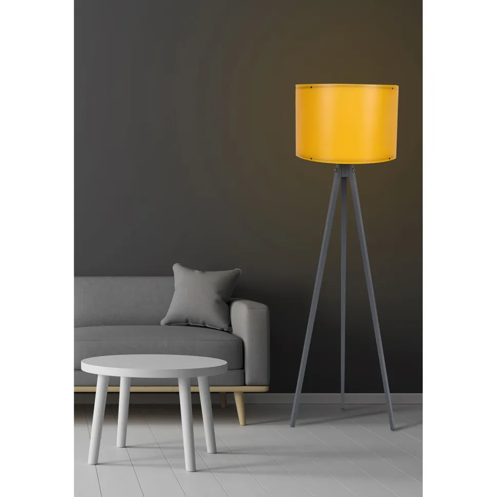 Lattiavalaisin Linento Lighting 110, keltainen/harmaa