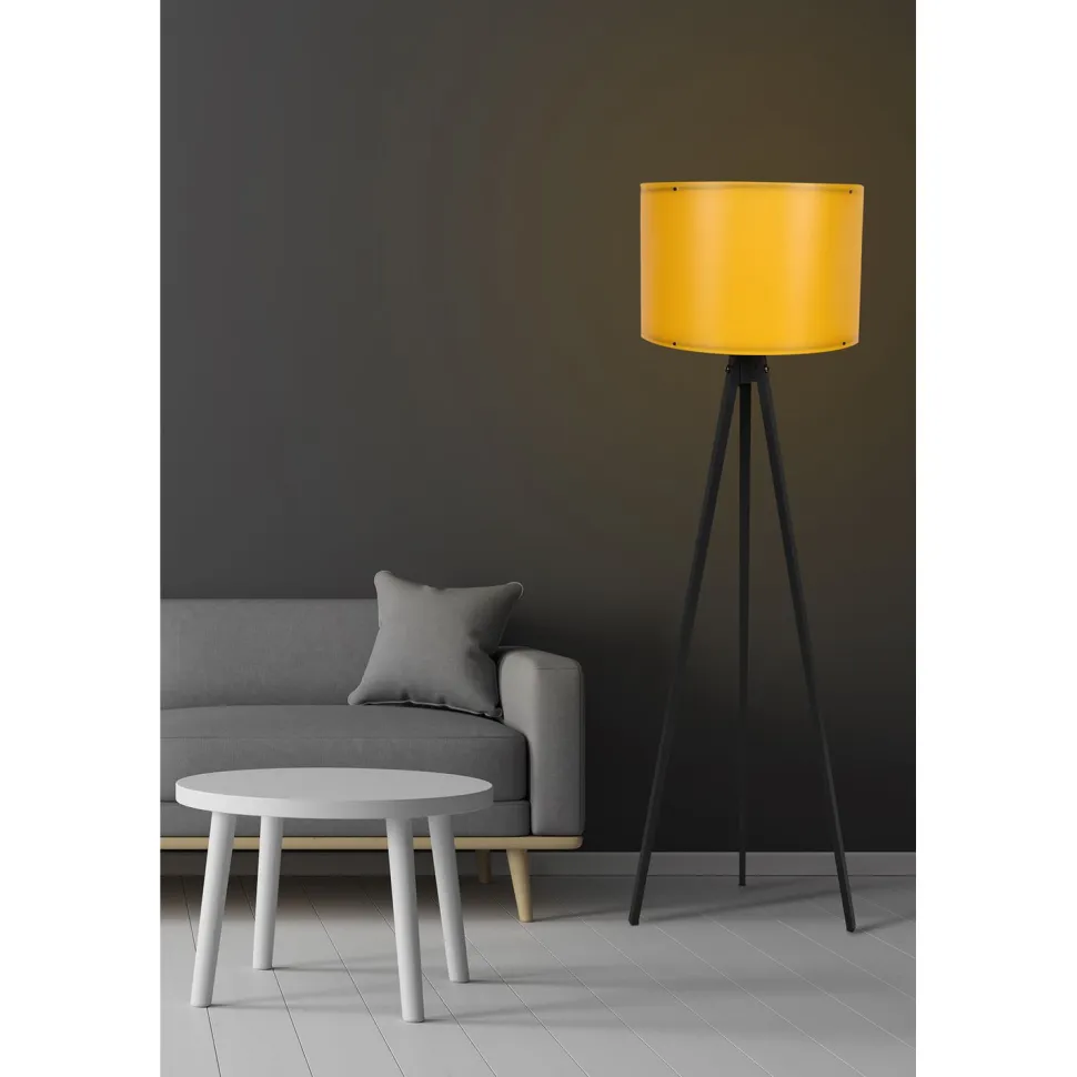 Lattiavalaisin Linento Lighting 114, keltainen/musta