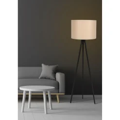 Lattiavalaisin Linento Lighting 115, kermanvalkoinen/musta