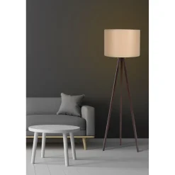 Lattiavalaisin Linento Lighting 101, kermanvalkoinen/pähkinäpuu