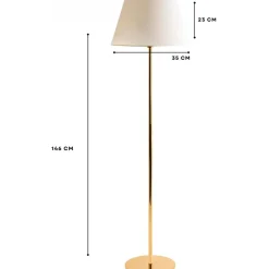 Lattiavalaisin Linento Lighting Mia 242271 146cm valkoinen/kulta