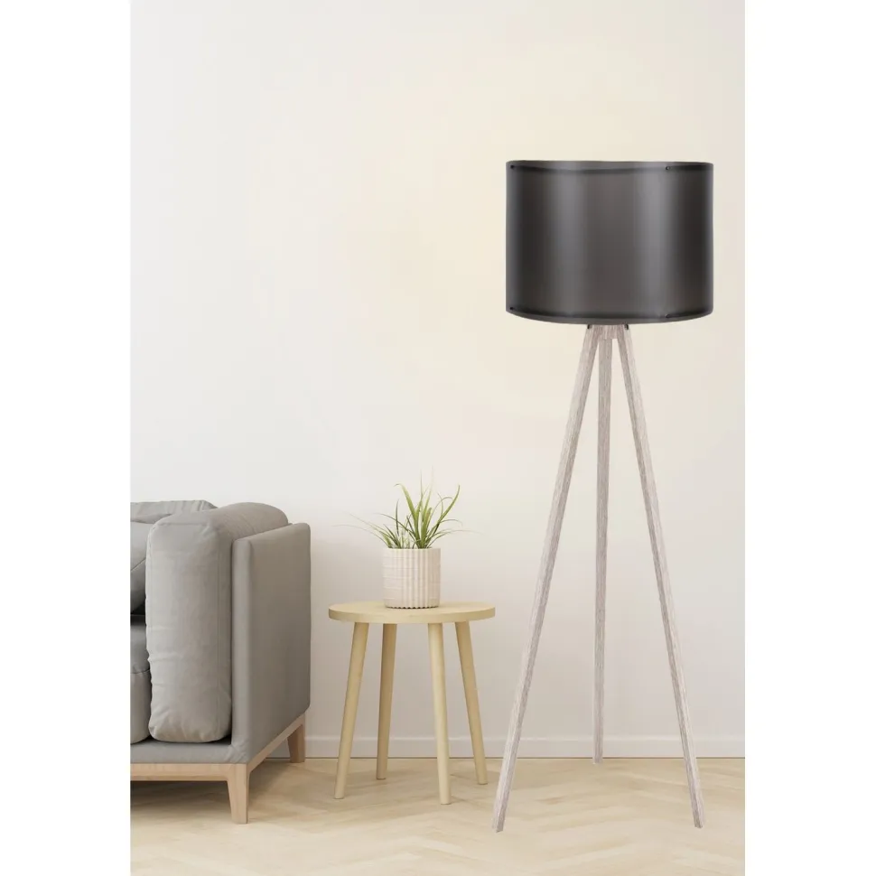 Lattiavalaisin Linento Lighting 119, musta/kermanvalkoinen