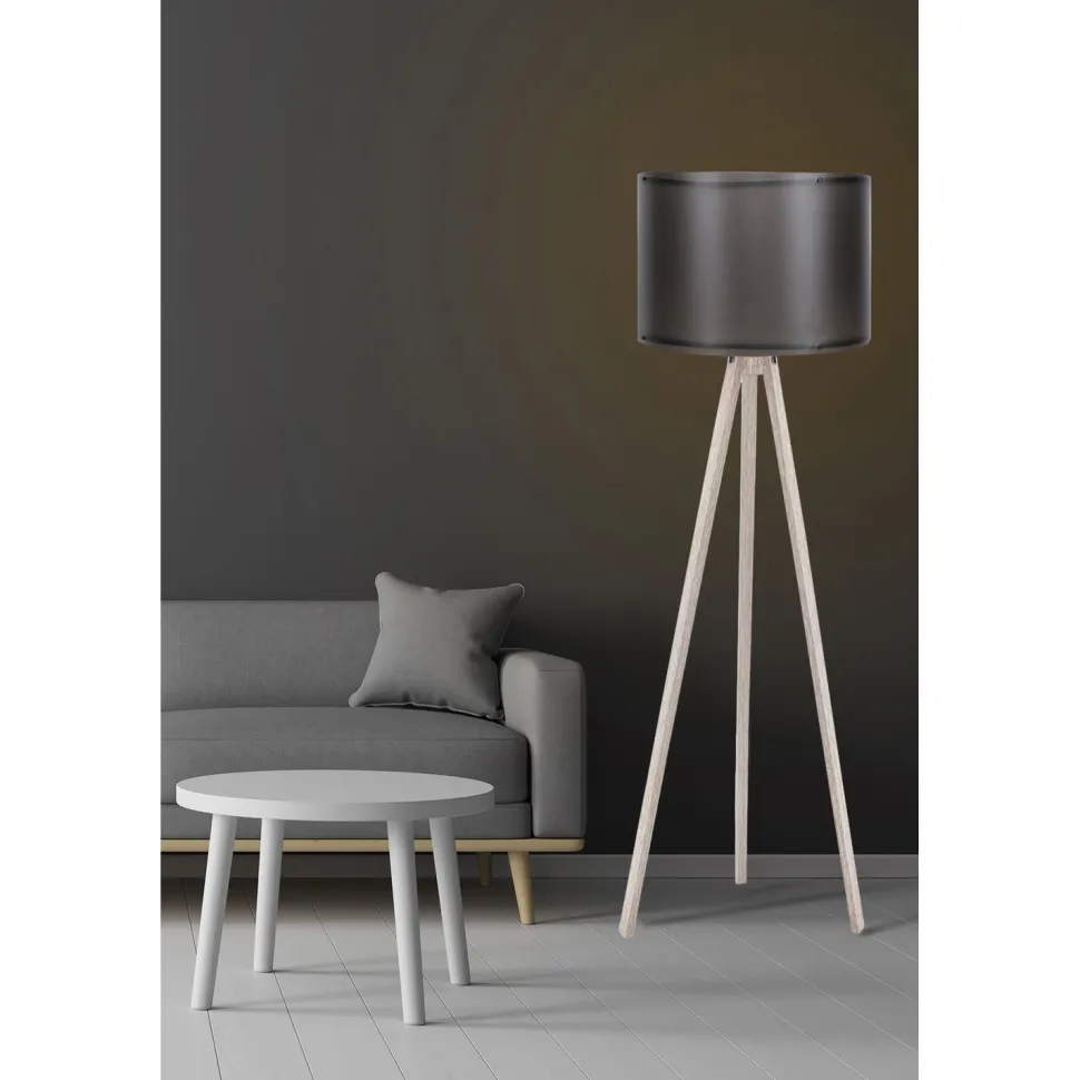 Lattiavalaisin Linento Lighting 119, musta/kermanvalkoinen