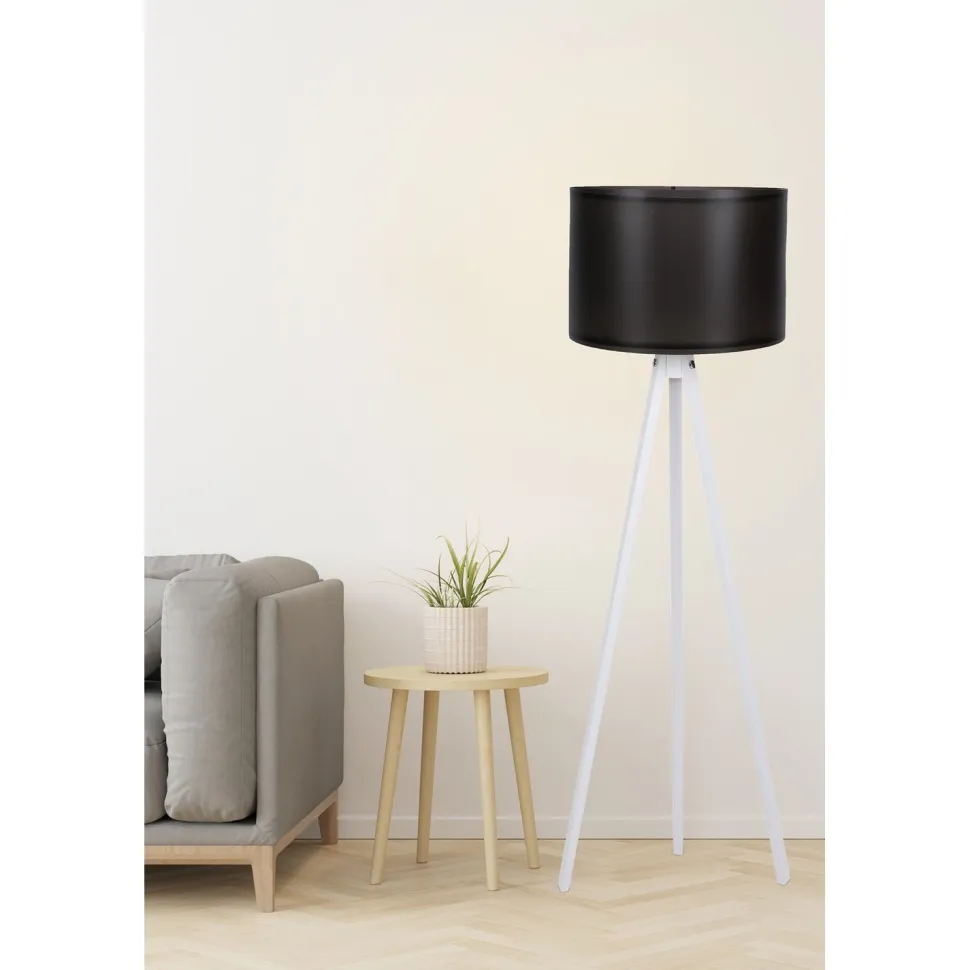 Lattiavalaisin Linento Lighting 105, musta/valkoinen