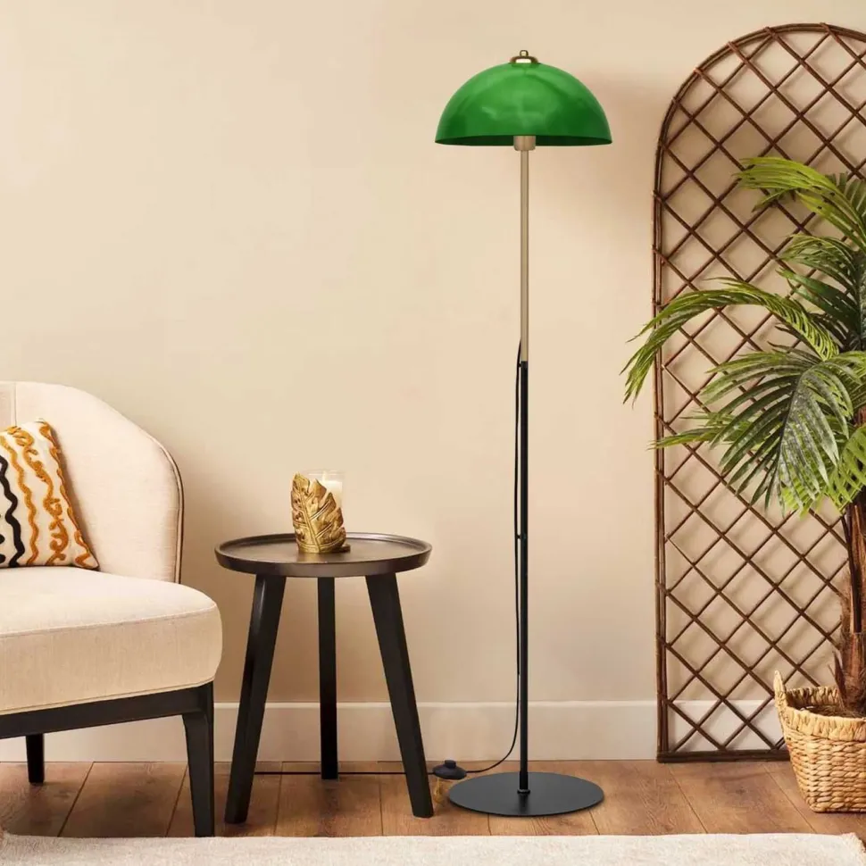 Lattiavalaisin Linento Lighting Orbit, Ø25cm, korkeus 147cm, oranssi