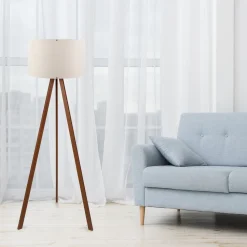Lattiavalaisin Linento Lighting Ramona 140 cm ruskea/harmaa
