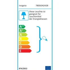 Lattiavalaisin Linento Lighting Ramona 140 cm ruskea/harmaa
