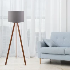 Lattiavalaisin Linento Lighting Ramona 140 cm ruskea/harmaa