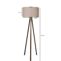 Lattiavalaisin Linento Lighting Ramonita 140 cm beige/kulta