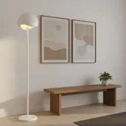 Lattiavalaisin Linento Lighting Yontu valkoinen