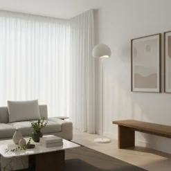 Lattiavalaisin Linento Lighting Yontu valkoinen
