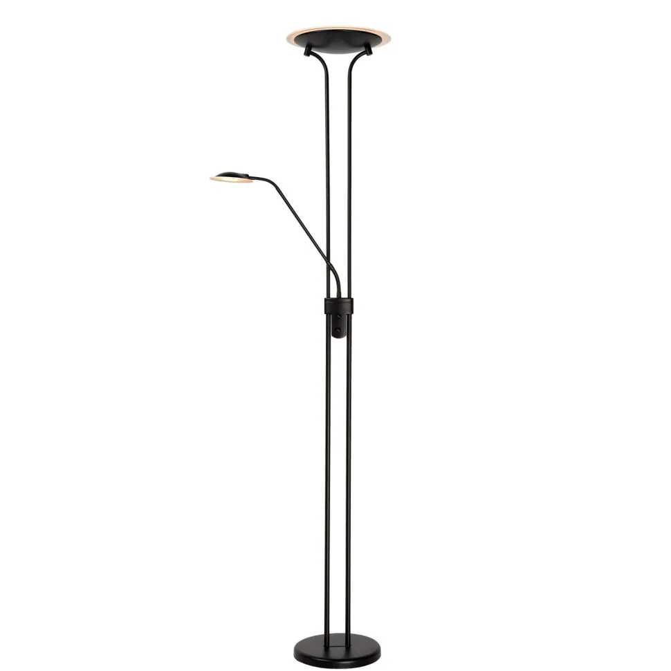 Lattiavalaisin Lucide Champion LED 20+4 W IP20 1800 mm Ø 254 mm metalli/lasi musta