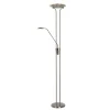 Lattiavalaisin Lucide Champion LED 20+4 W IP20 1800 mm Ø 254 mm metalli/lasi satiinikromi