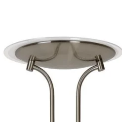 Lattiavalaisin Lucide Champion LED 20+4 W IP20 1800 mm Ø 254 mm metalli/lasi satiinikromi