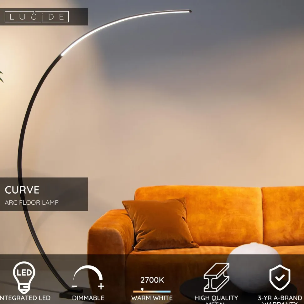 Lattiavalaisin Lucide Curve, 22x140.4cm, IP20, 15W, eri värejä