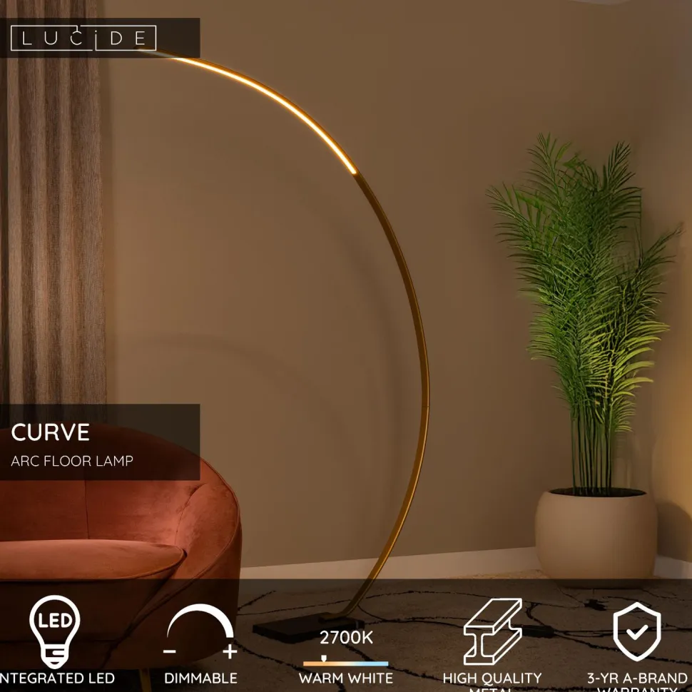 Lattiavalaisin Lucide Curve, 22x140.4cm, IP20, 15W, eri värejä