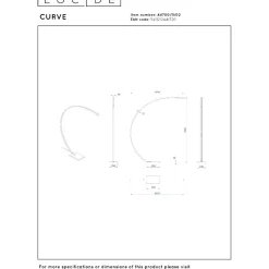 Lattiavalaisin Lucide Curve, 22x140.4cm, IP20, 15W, eri värejä