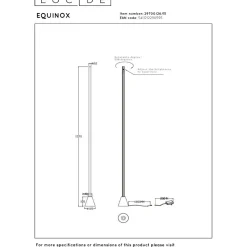 Lattiavalaisin Lucide Equinox, 10.5x10.5cm, IP20, 26W, harmaa