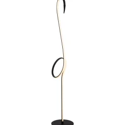 Lattiavalaisin Lucide Flamingo RGB, 130cm, musta/monivärinen
