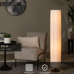 Lattiavalaisin Lucide Fold, Ø20x120cm, IP20, valkoinen