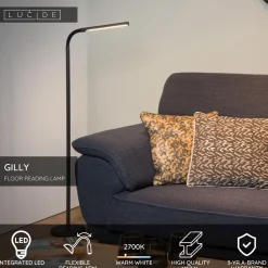 Lattiavalaisin Lucide Gilly, 45x20cm, IP20, 6W, eri värejä