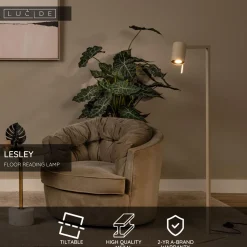 Lattiavalaisin Lucide Lesley, 20x34cm, IP20, beige