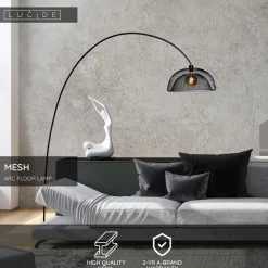 Lattiavalaisin Lucide Mesh, 46x167cm, IP20, musta