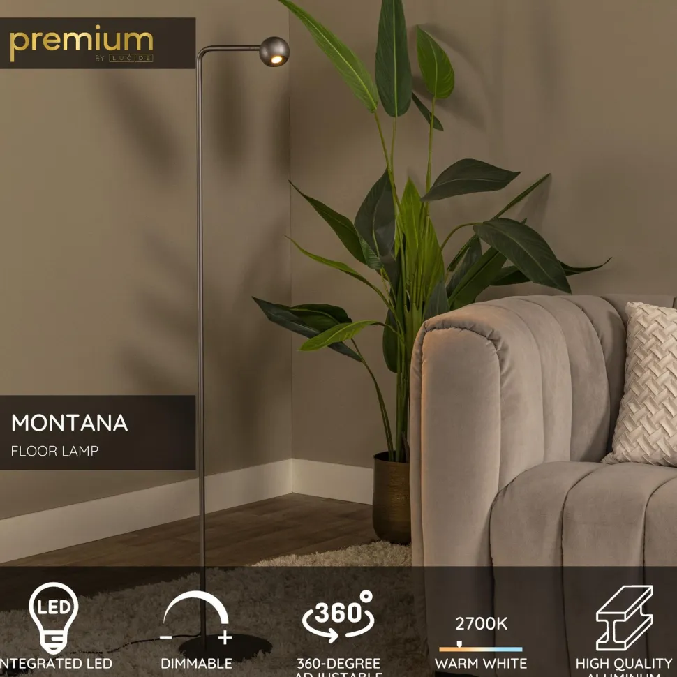 Lattiavalaisin Lucide Montana, 21x25.8cm, IP20, 6.3W, eri värejä