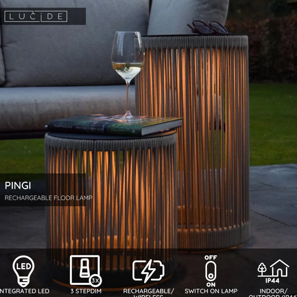 Lattiavalaisin Lucide Pingi, Ø33.5x36.5cm, IP44, 3W, eri värejä