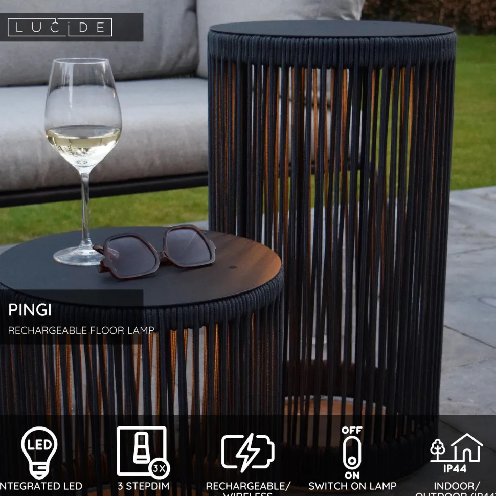 Lattiavalaisin Lucide Pingi, Ø33.5x61.5cm, IP44, 3W, eri värejä