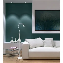 Lattiavalaisin Polux Monaco LED 4,5 W IP20 1500 mm Ø 200 mm metalli/muovi valkoinen