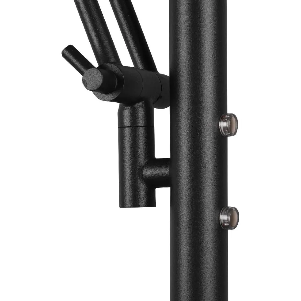 Lattiavalaisin Trio Barrie LED mattamusta