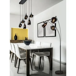 Lattiavalaisin Trio Lumina, 3-os, E14, mattamusta