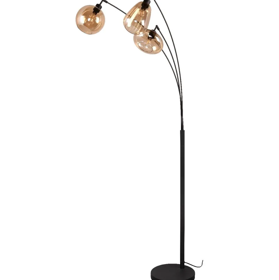 Lattiavalaisin Trio Lumina, 3-os, E14, mattamusta/meripihka