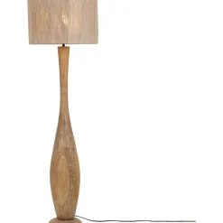 Lattiavalaisin Trio Toba E27 puu/beige