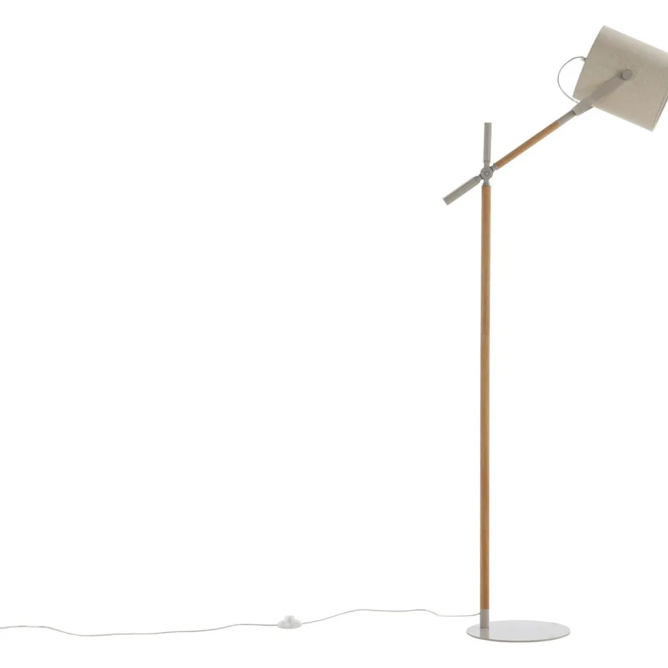 Lattiavalaisin Venture Home Dennis, korkeus 156cm, beige/valkoinen