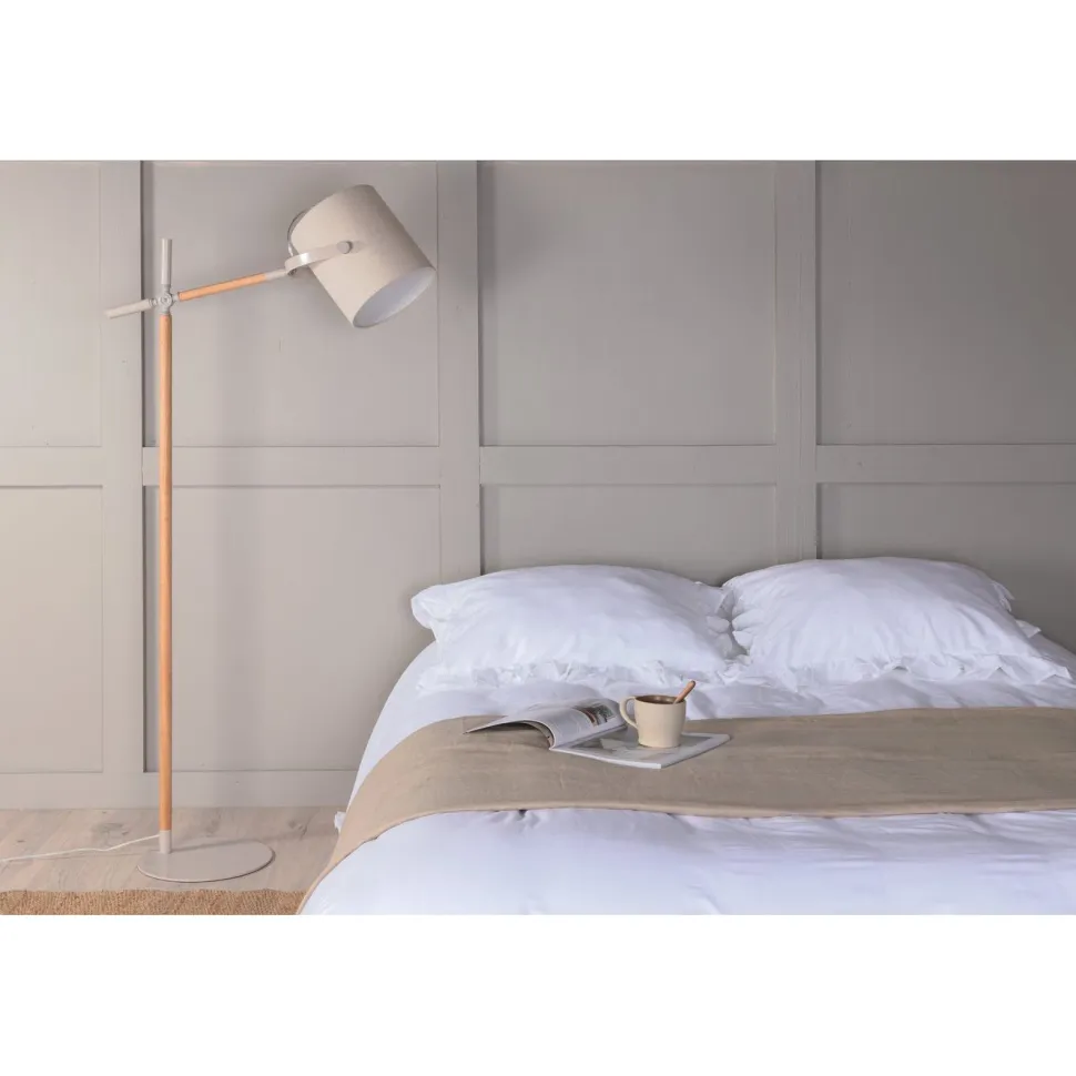 Lattiavalaisin Venture Home Dennis, korkeus 156cm, beige/valkoinen