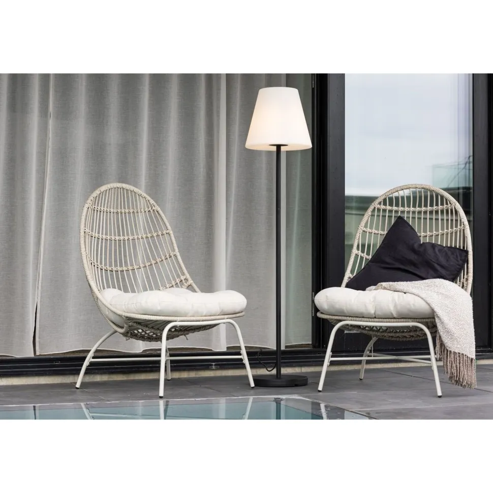 Lattiavalaisin Venture Home Moris, ø35x150cm, musta/valkoinen