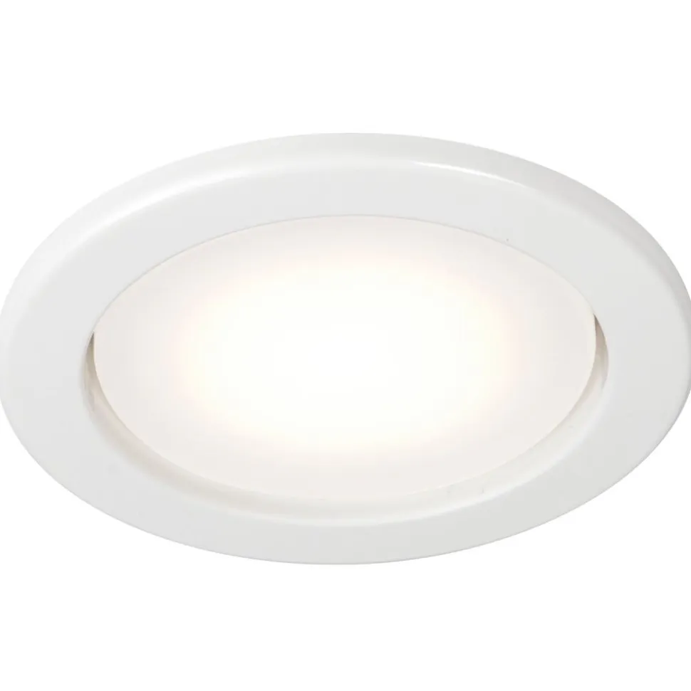 LED-alasvalo Airam Planex, 5W/828, GX53, Ø104x39mm, IP23, valkoinen