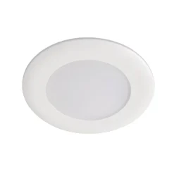 LED-alasvalo Airam Slim Duo IP44 8W/830/840 Dim valkoinen