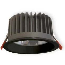 LED-alasvalo Ensto OPUS OPU45LBL IP65 4500 lm 840 musta karkaistulla lasikuvulla ulkokäyttöön