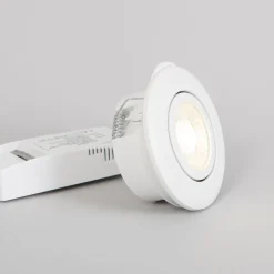 LED-alasvalo FTLIGHT Pallas 6 W 450 lm 60° 4000 K IP44 valkoinen
