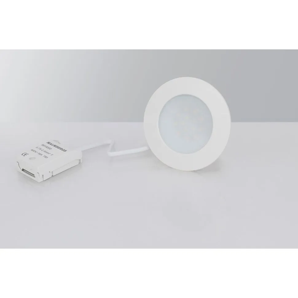 LED-alasvalo Malmbergs MD-232 10W, IP44, valkoinen