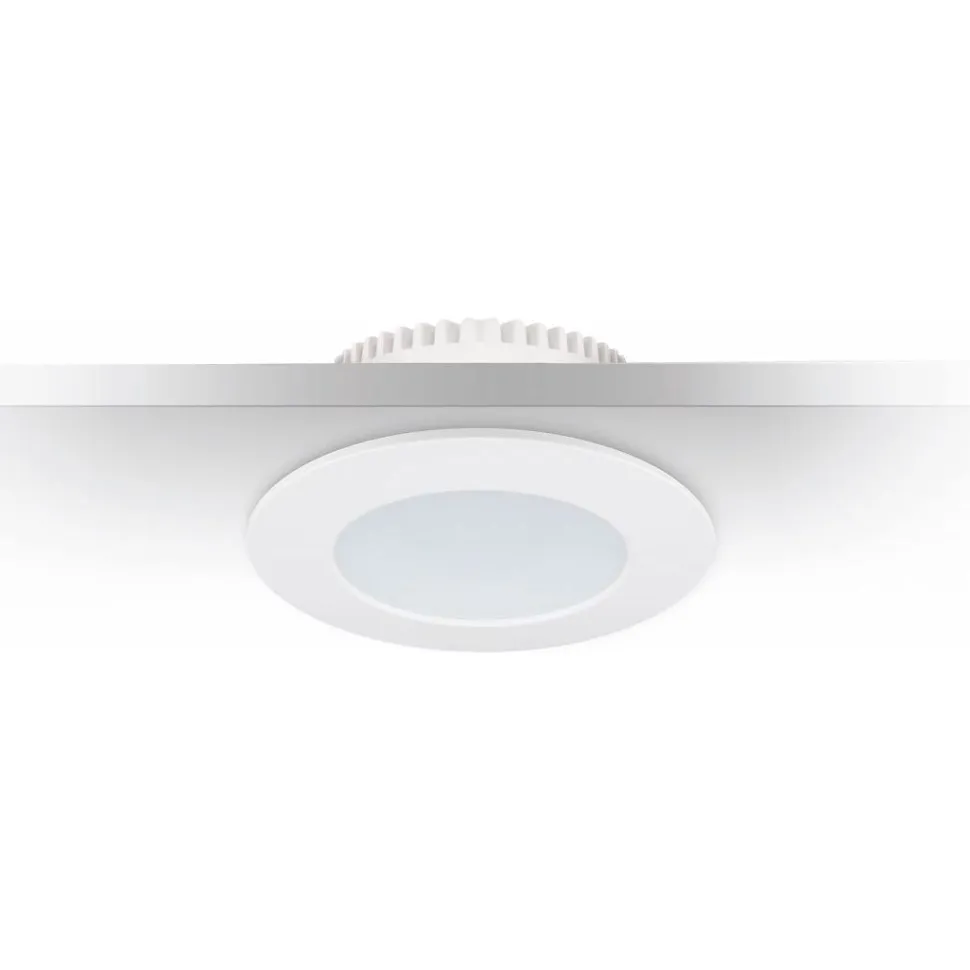 LED-alasvalo Malmbergs MD-232 10W, IP44, valkoinen